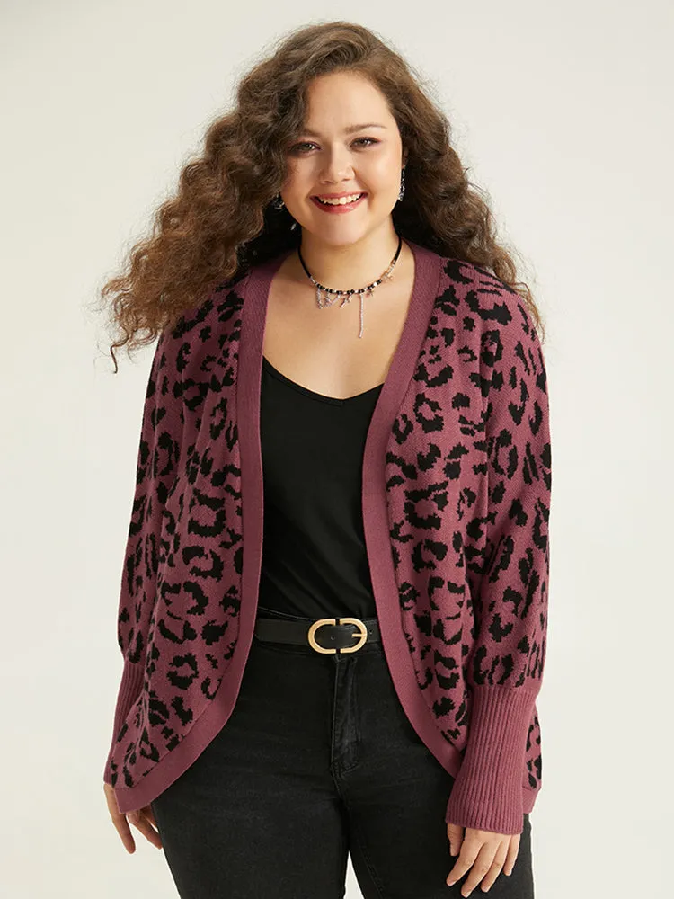 Supersoft Essentials Leopard Curved Hem Cardigan