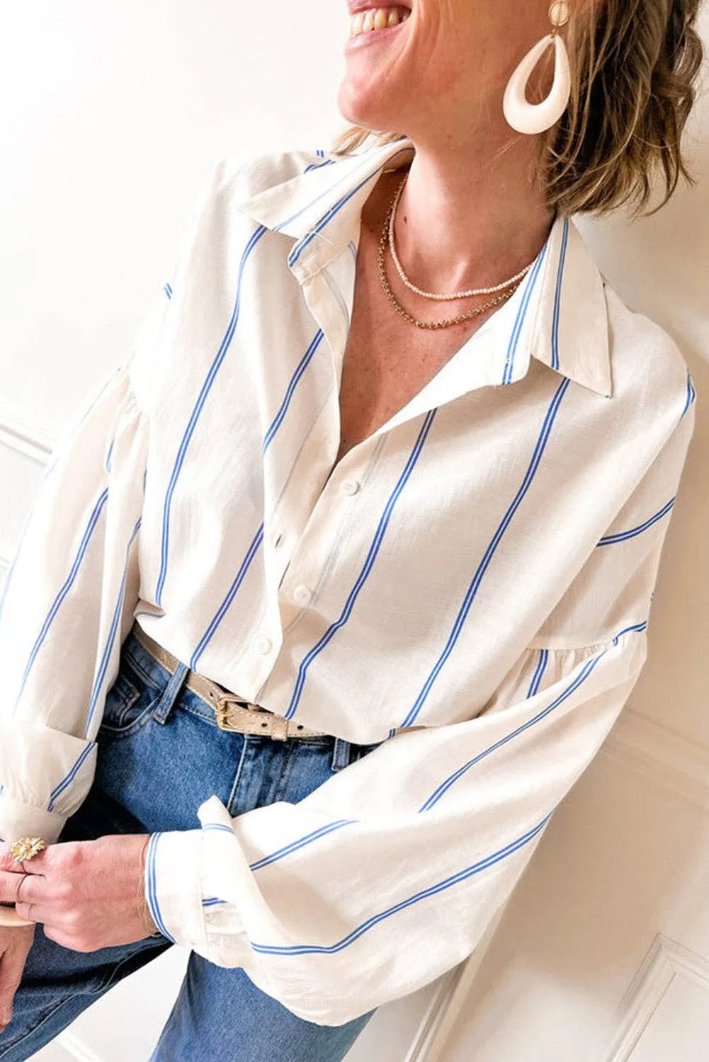 Sweeny Stripe Loose Shirt