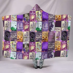 The Color Purple Book Covers Hooded Blanket