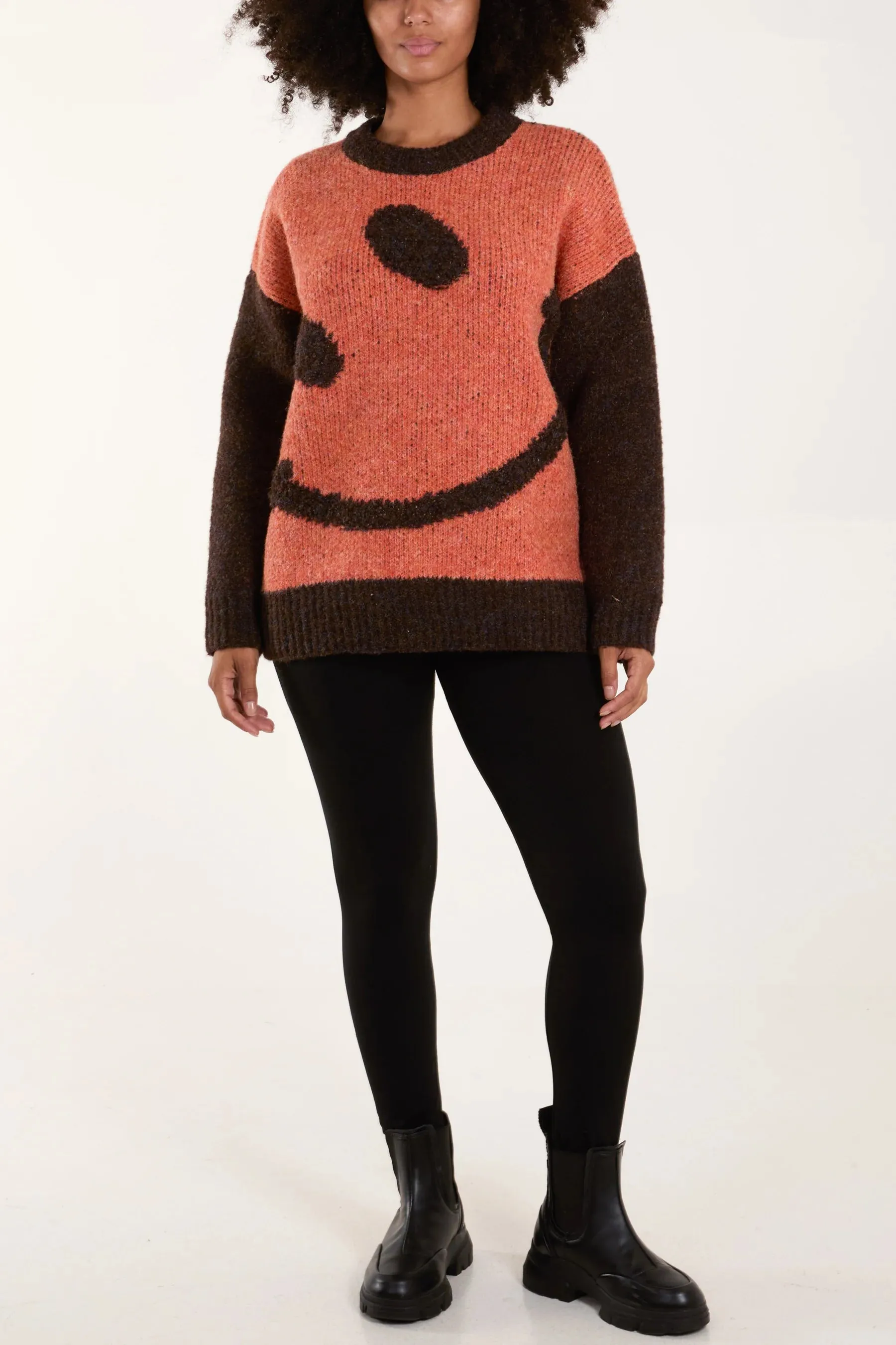 The Edit - Smiley Face Knit Jumper