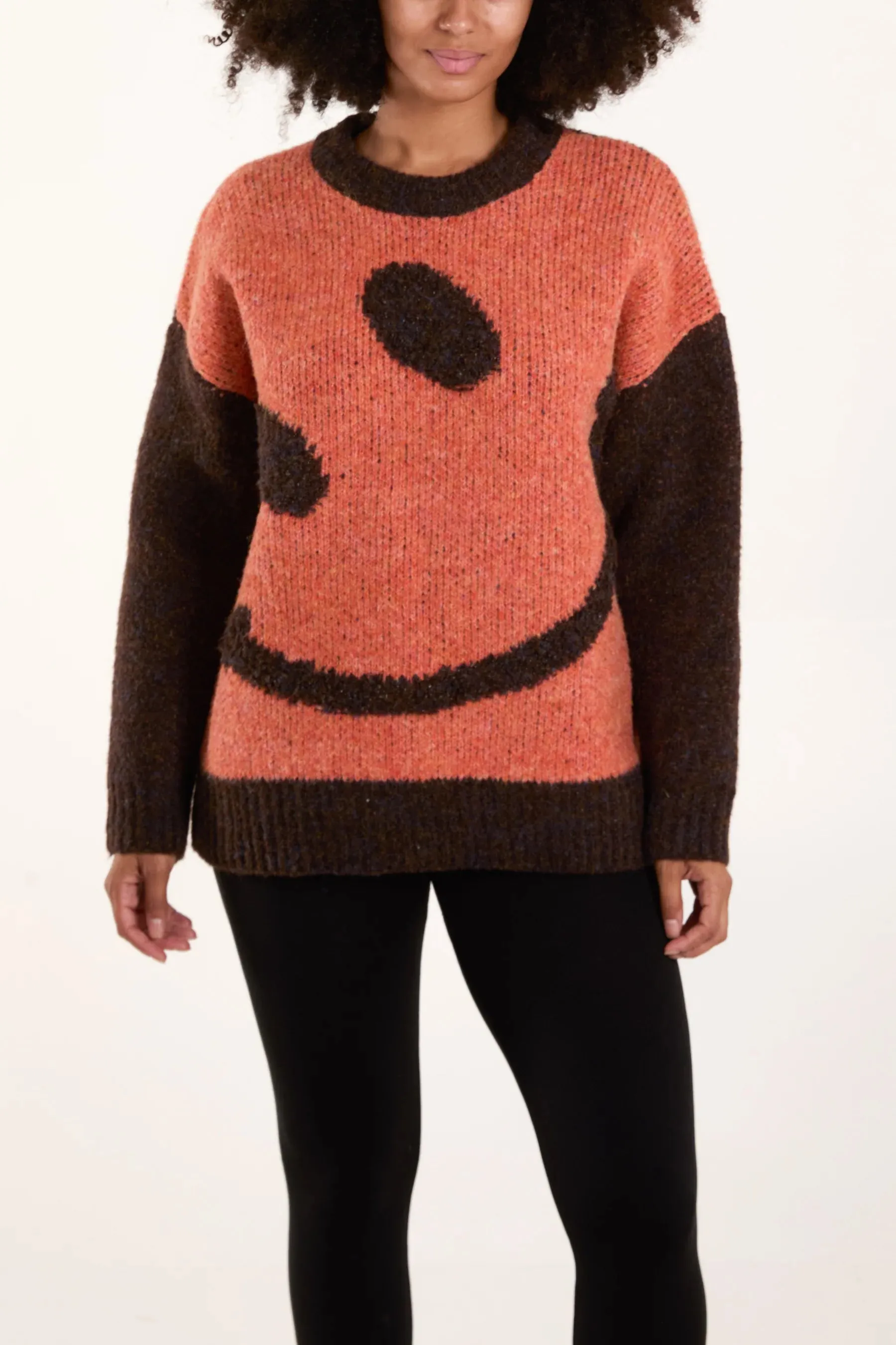 The Edit - Smiley Face Knit Jumper