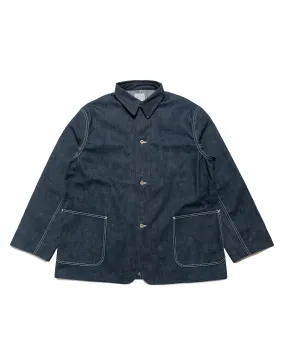 The Real McCoy's MJ24013 WWII Denim Chore Coat Indigo