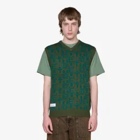 Tiles Knitted Vest Green