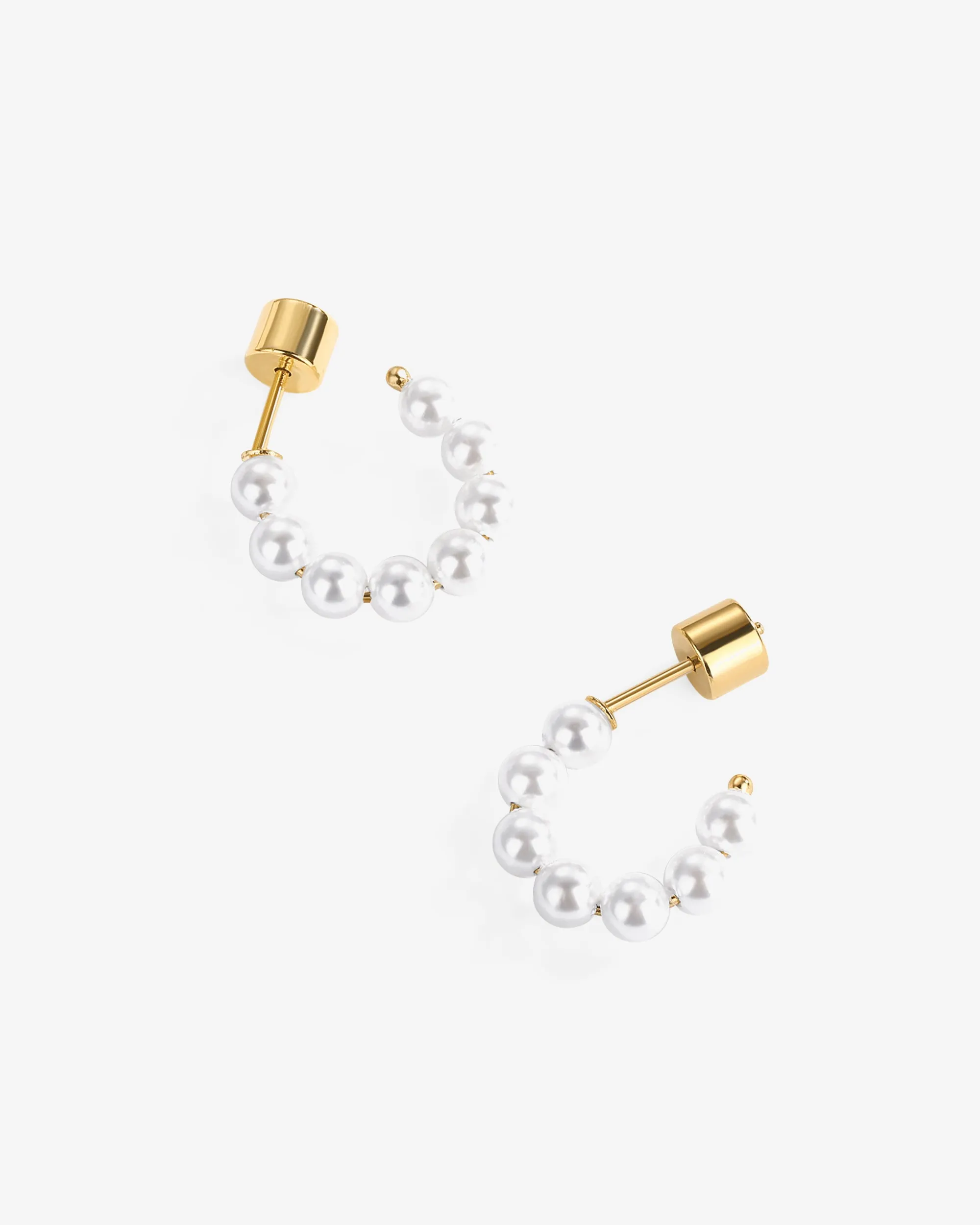 Timeless Pearl Hoops