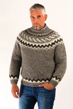 Traditional Wool Pullover Grey