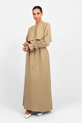 Trench Coat Dress - Tan