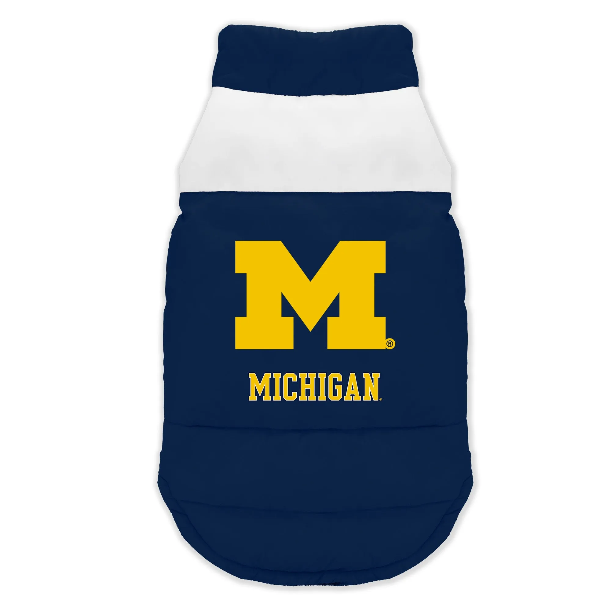 University of Michigan Pet Parka Puff Vest