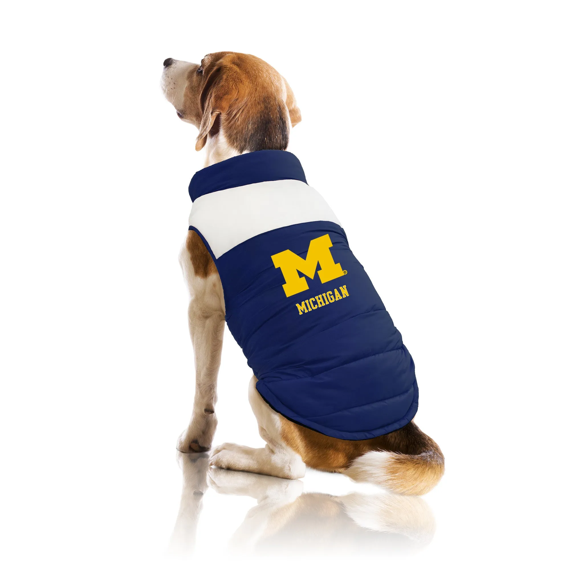 University of Michigan Pet Parka Puff Vest