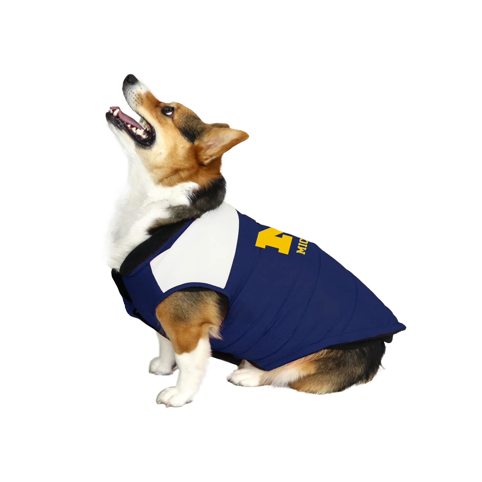 University of Michigan Pet Parka Puff Vest