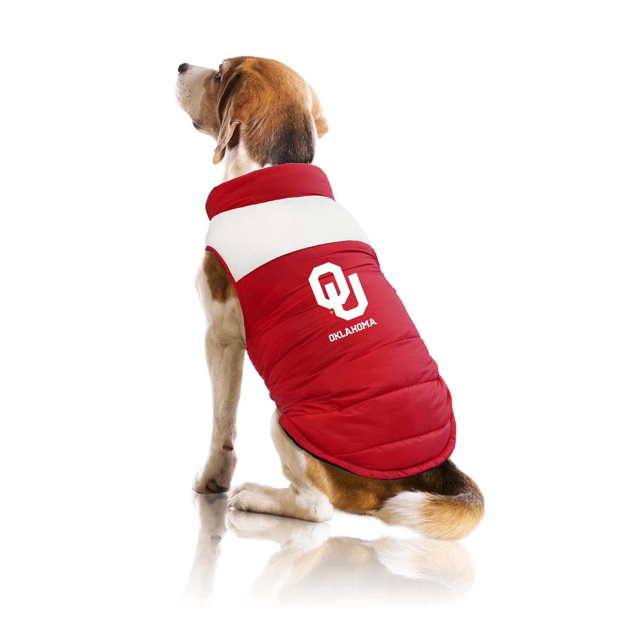 University of Oklahoma Pet Parka Puff Vest