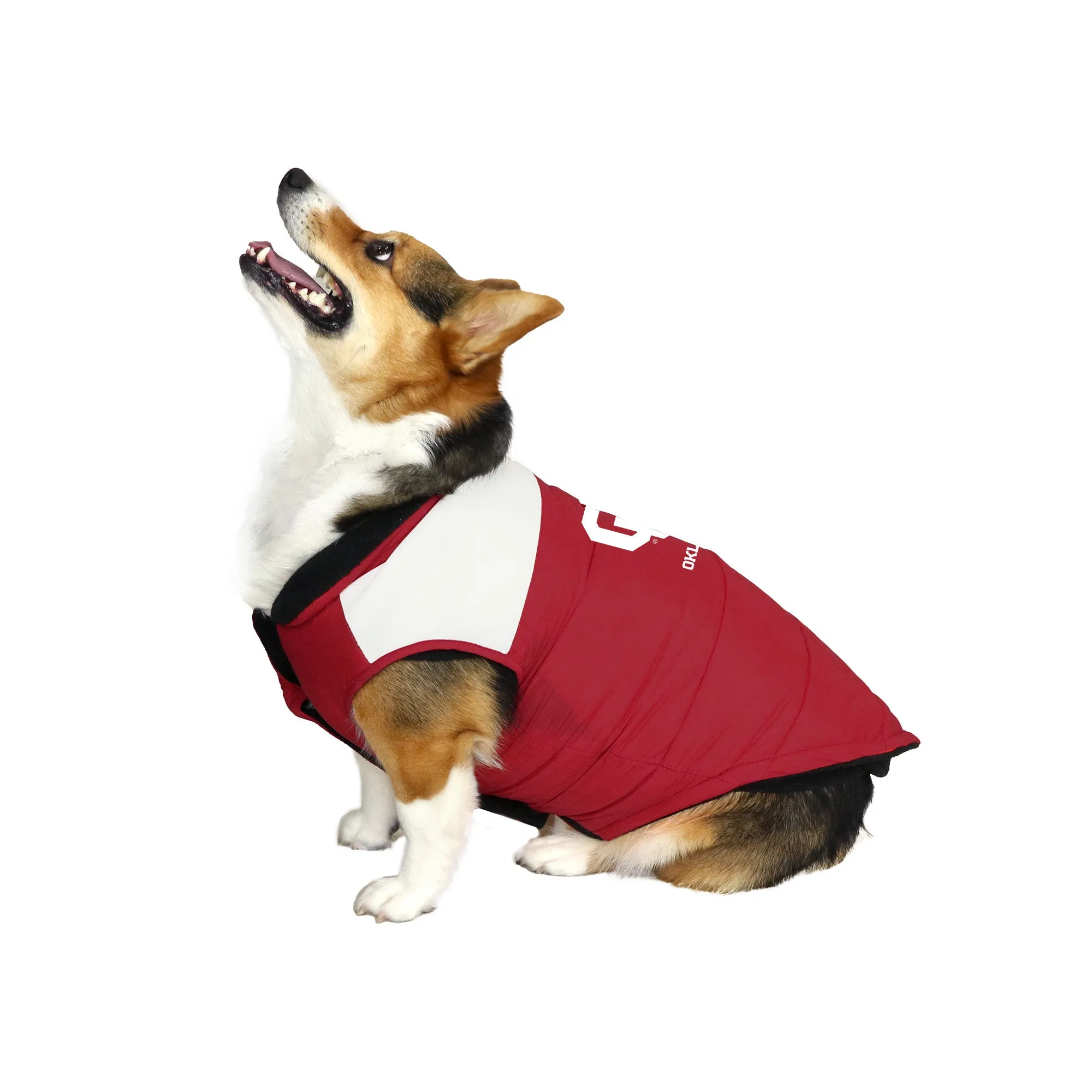 University of Oklahoma Pet Parka Puff Vest