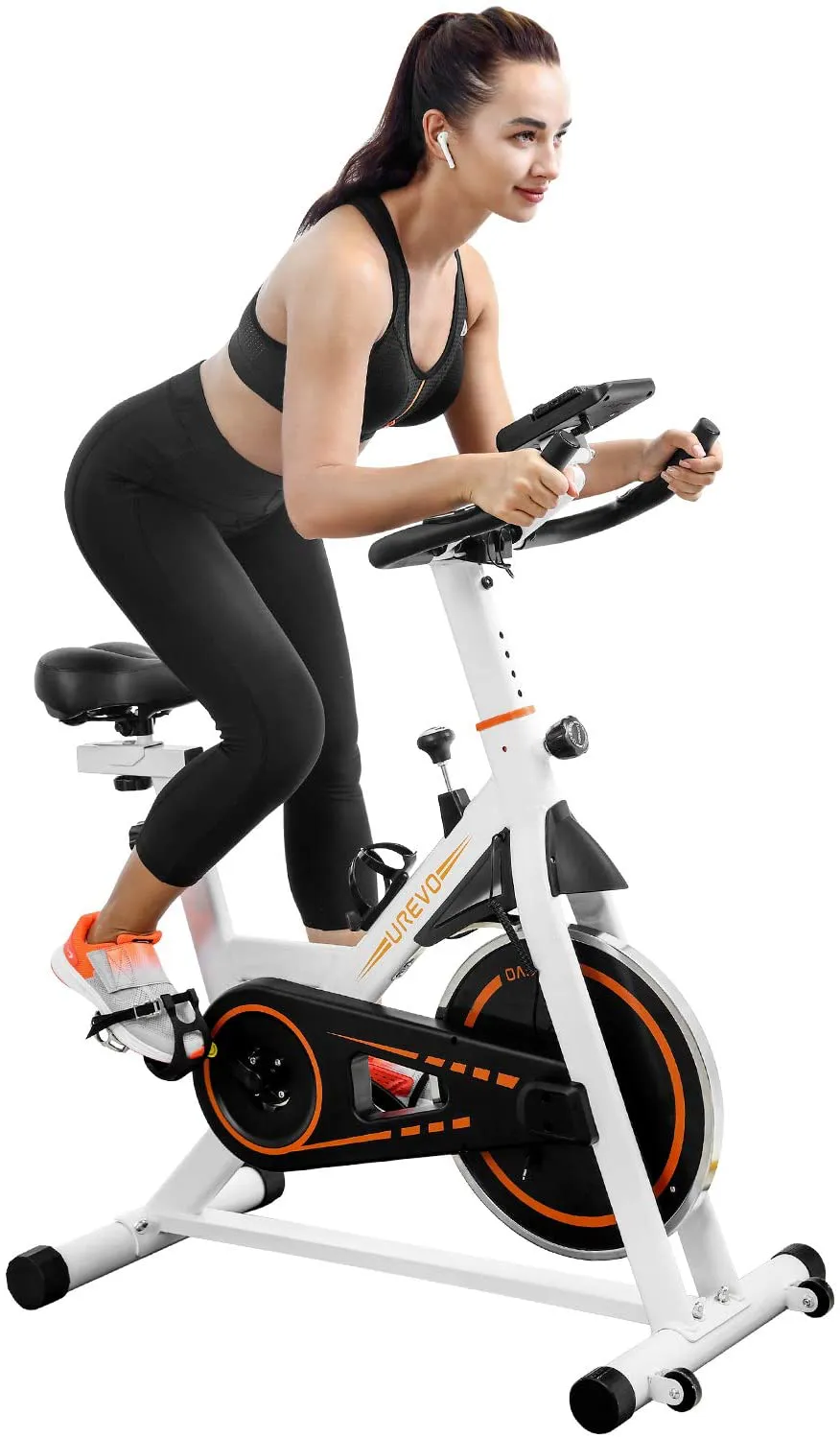 UREVO Indoor Cycling Bike Stationary,Exercise Bike Workout Bike,Fitness Bikes for Home Cardio Workout Bike Training Bike