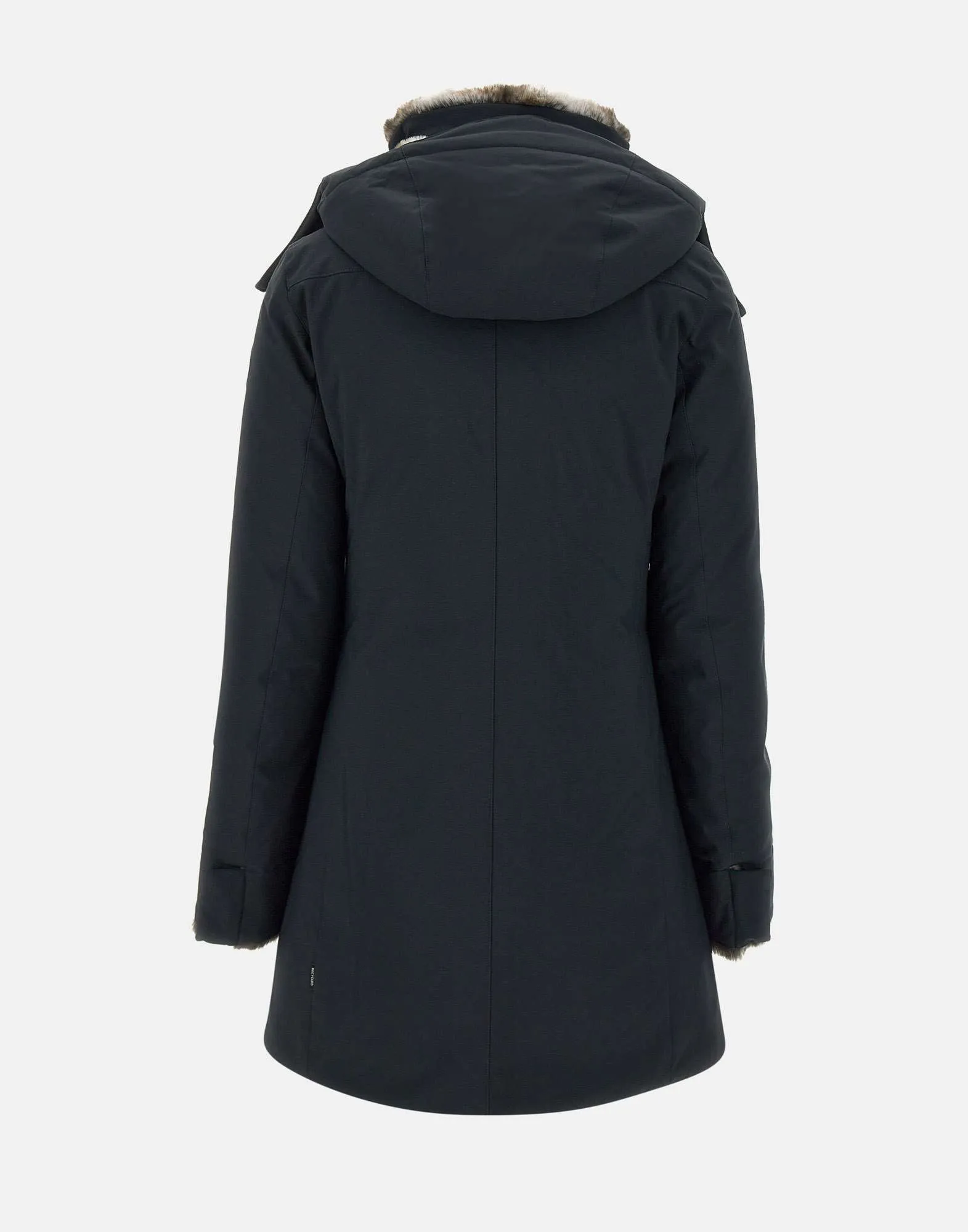 Women's Black Windproof Parka