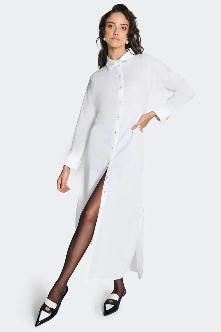 Women's Captiva Shirt Dress  |  White