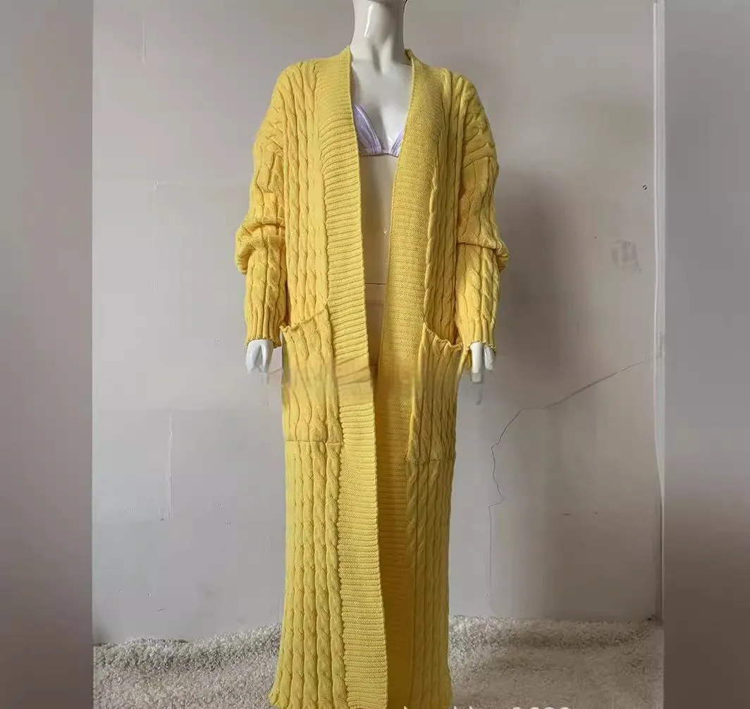 Women's Long Knit Sweater Coat