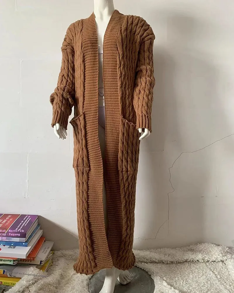 Women's Long Knit Sweater Coat