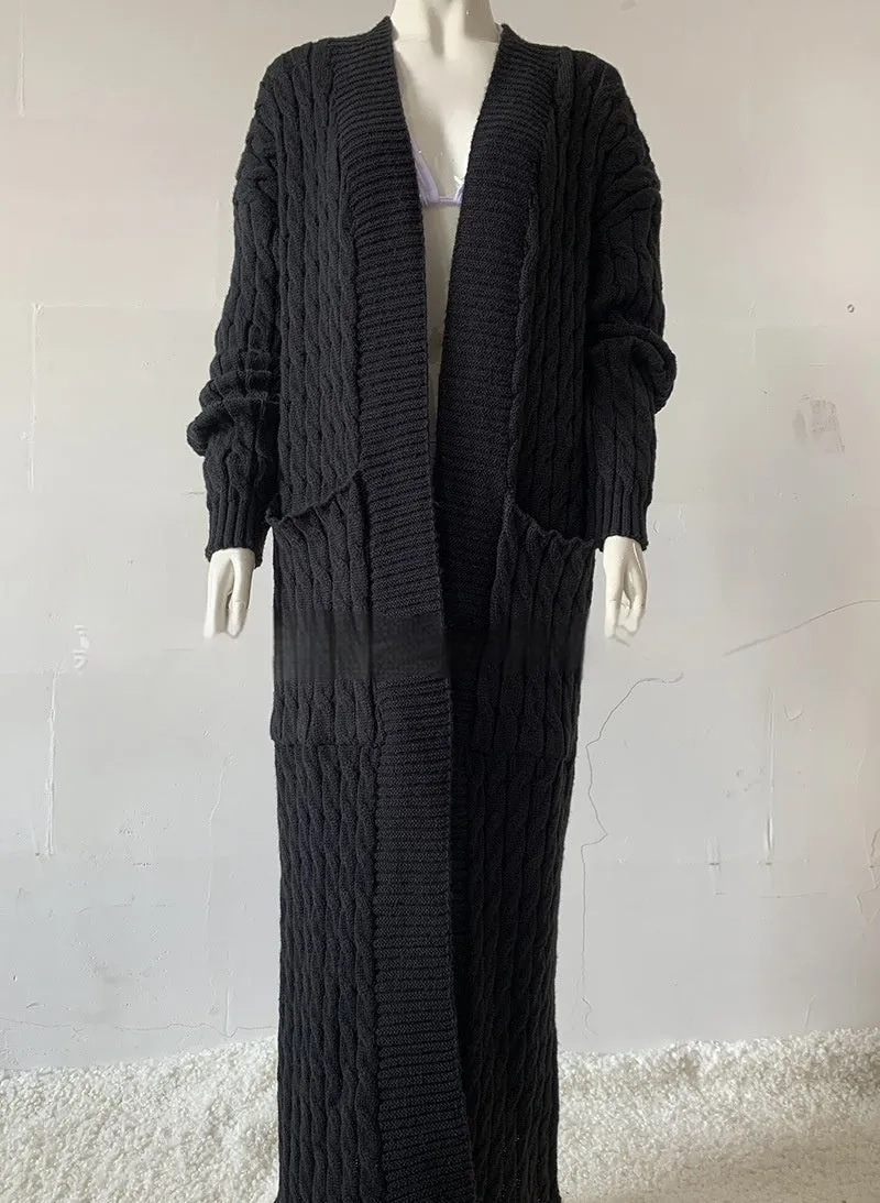 Women's Long Knit Sweater Coat