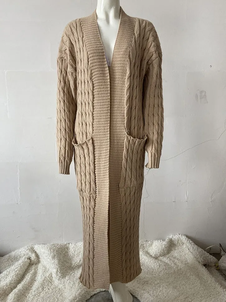 Women's Long Knit Sweater Coat