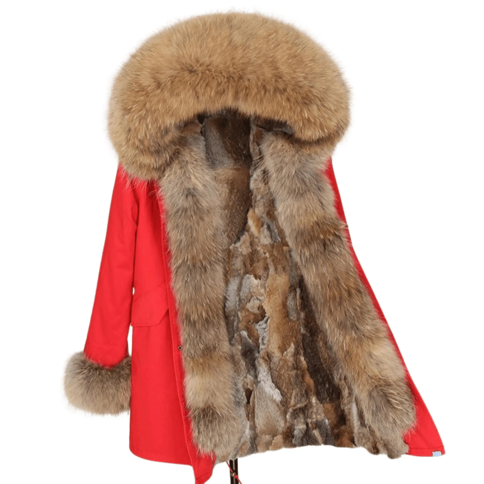 Women's Luxury Real Fur Waterproof Parka "Full Fur Beta Style"