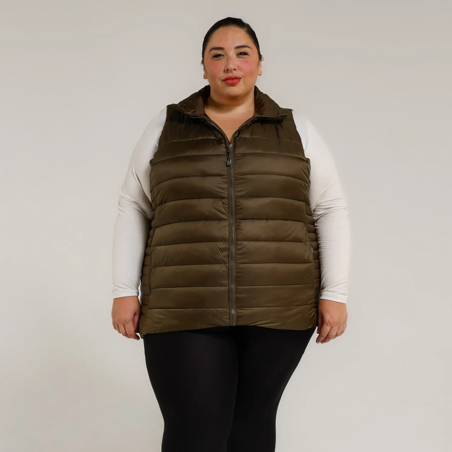 Women’s Plus Size 1X-6X Synthetic Outerwear Synthetic Down Vest