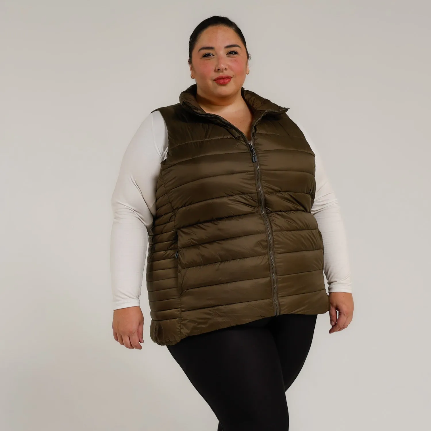 Women’s Plus Size 1X-6X Synthetic Outerwear Synthetic Down Vest