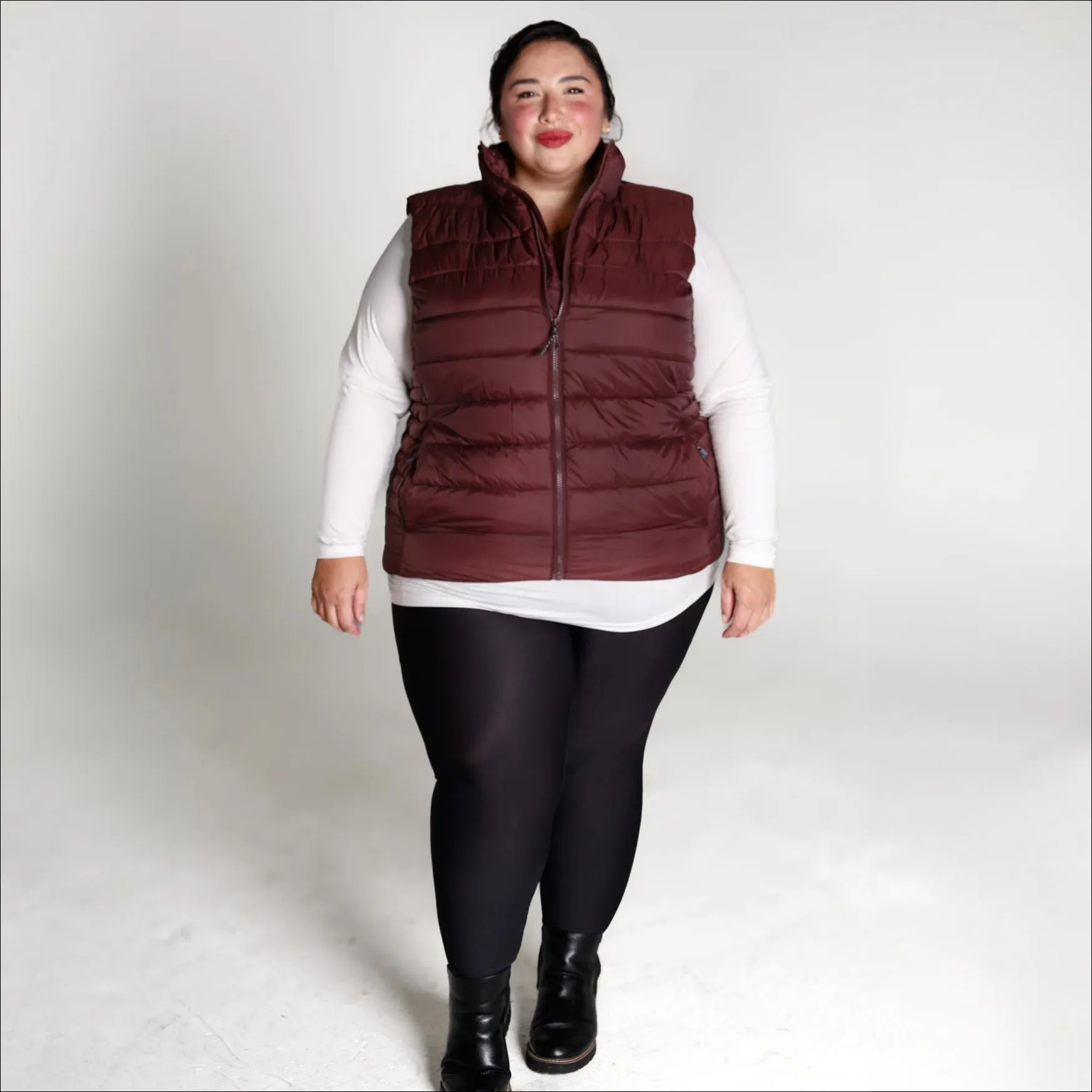 Women’s Plus Size 1X-6X Synthetic Outerwear Synthetic Down Vest