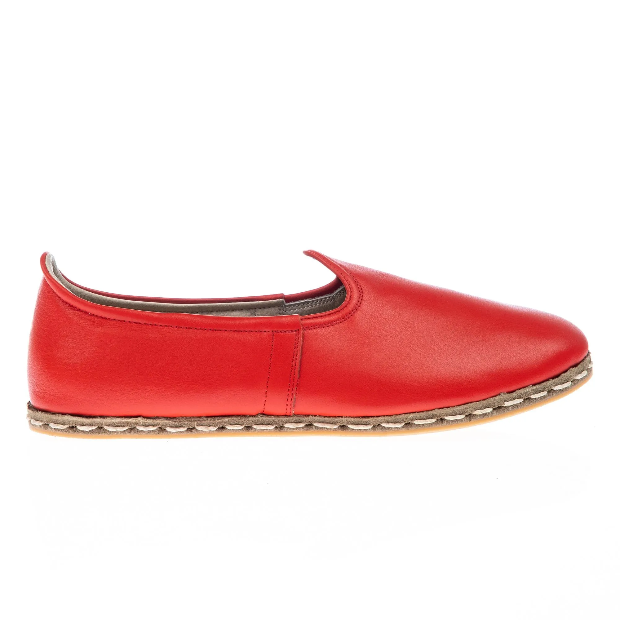 Women's Red Slip On Shoes