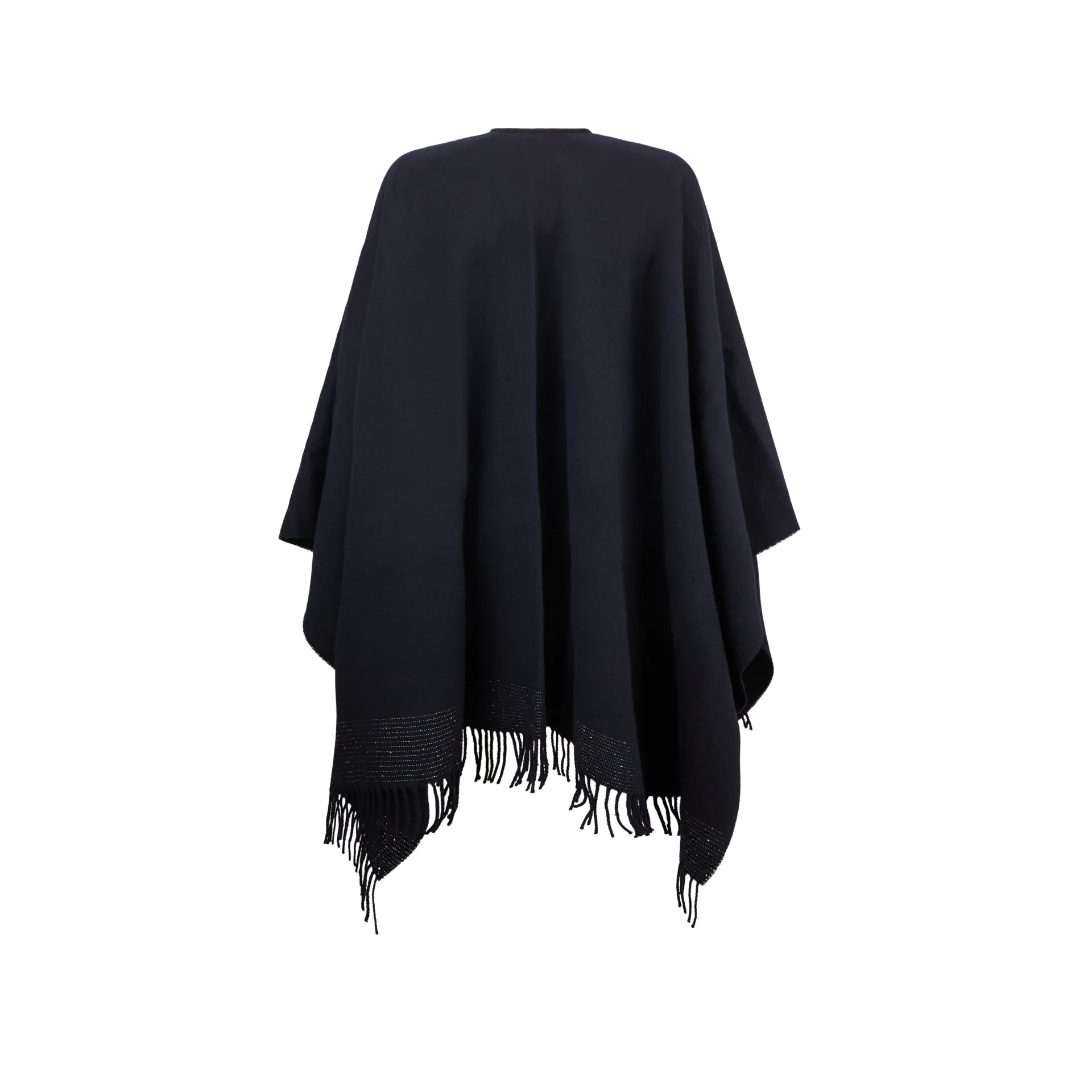 Wool Cashmere Sequin Cape