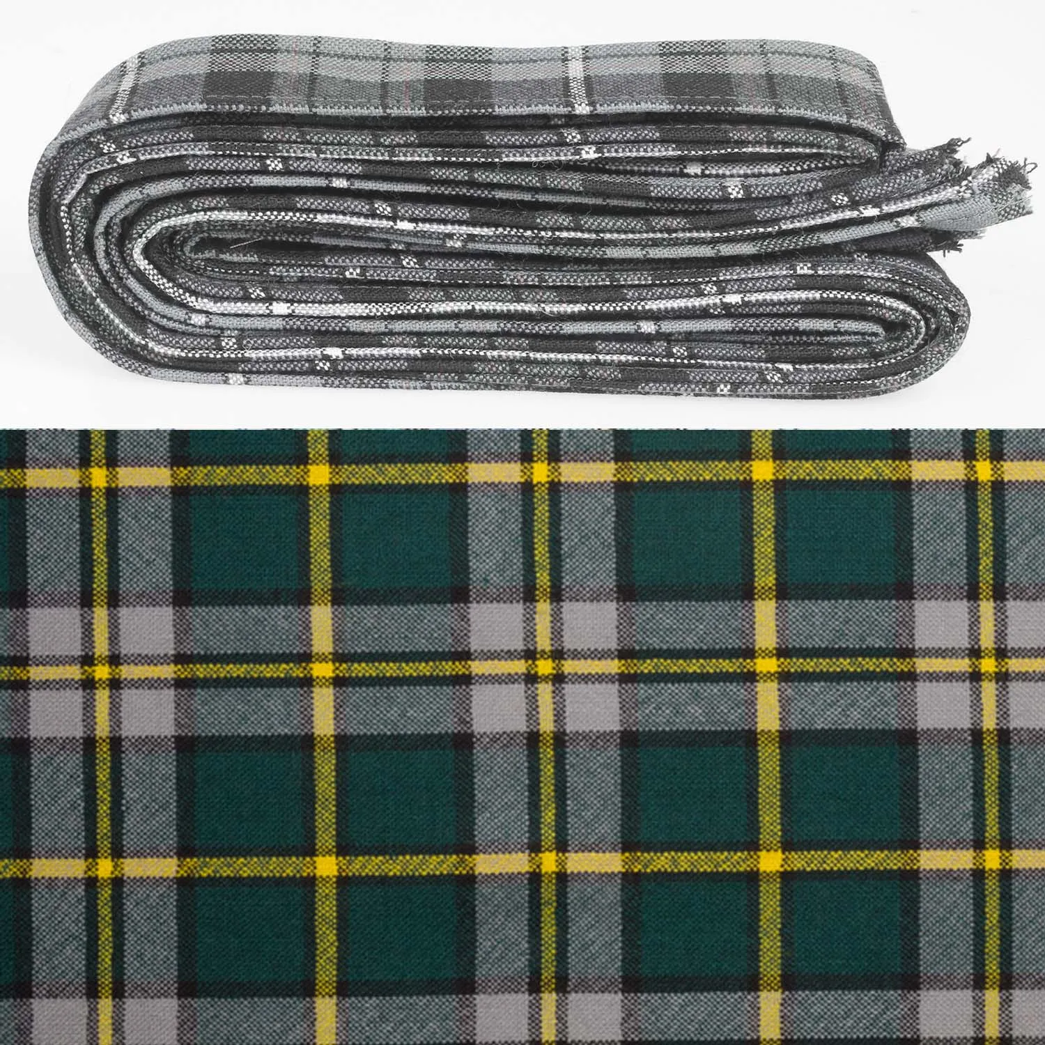 Wool Strip Ribbon in Cape Breton Tartan - 5 Strips, Choose Your Width