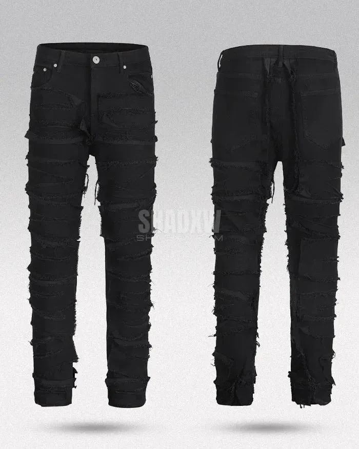 Y2K Black Jeans Men